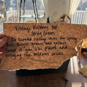 Vintage mystery decor box